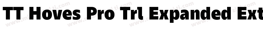 TT Hoves Pro Trl Expanded ExtraBold字体转换